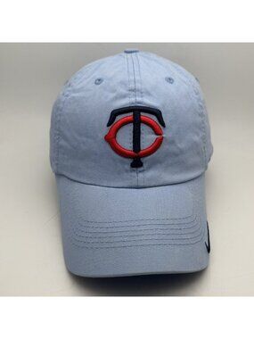 Minnesota Twins Strapback Hat Cap Nike MLB Light Blue Adjustable Genuine